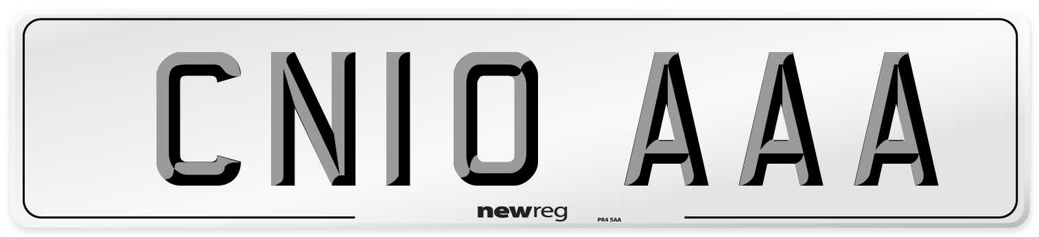 CN10 AAA Number Plate from New Reg